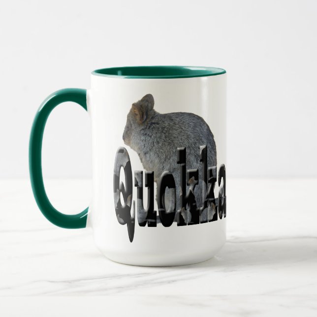 Quokkas Name und Quokka, Tasse des Kaffees (Links)