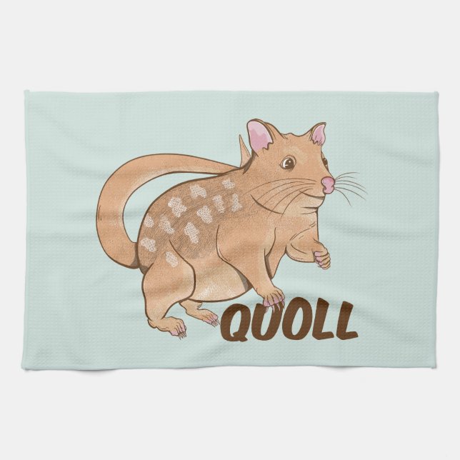 Quoll Australian Marsupial Geschirrtuch (Horizontal)