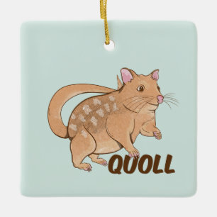 Quoll Australian Marsupial Keramikornament
