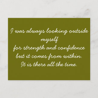 Quotable Postkarte - Selbstvertrauen
