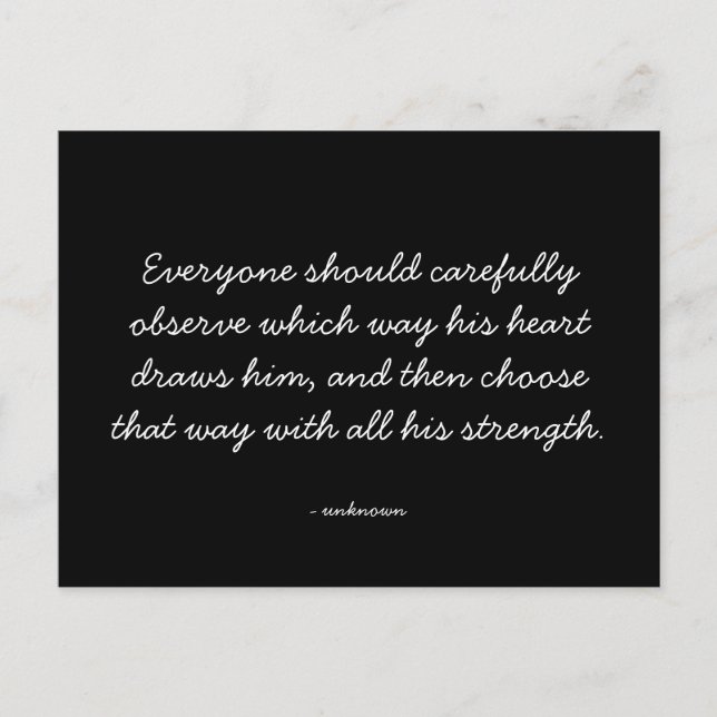 Quotable Quotes - Arbeit und Karriere Postkarte (Vorderseite)