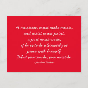 Quotable Quotes - Arbeit und Karriere Postkarte