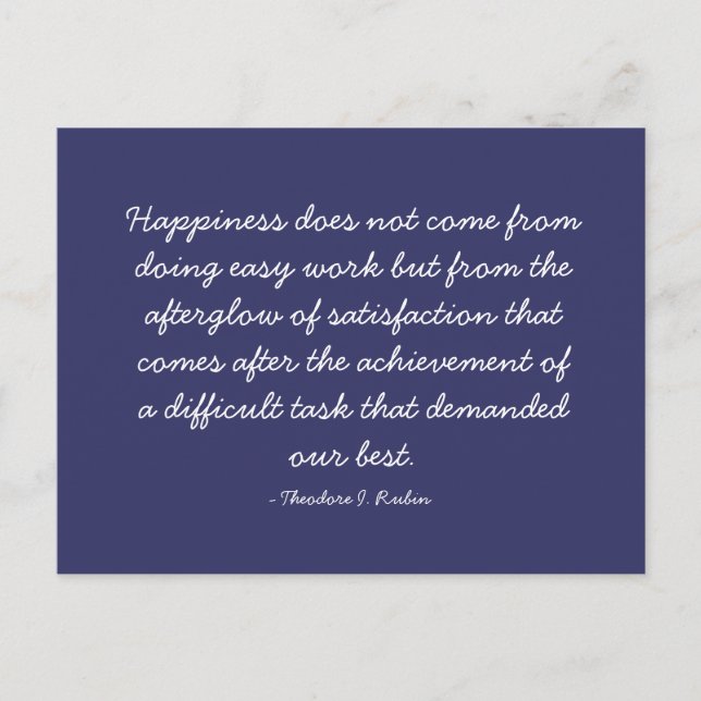 Quotable Quotes - Arbeit und Karriere Postkarte (Vorderseite)