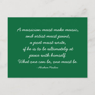 Quotable Quotes - Arbeit und Karriere Postkarte