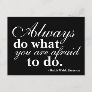Quotable - Tu, was du am meisten fürchtest - Post  Postkarte