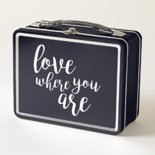 Quotable V Metall Lunch Box