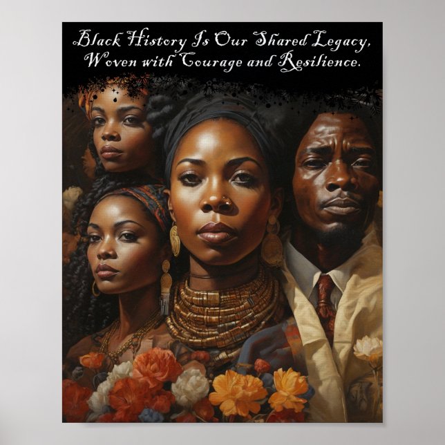 Quotation Black History Month Poster (Vorne)