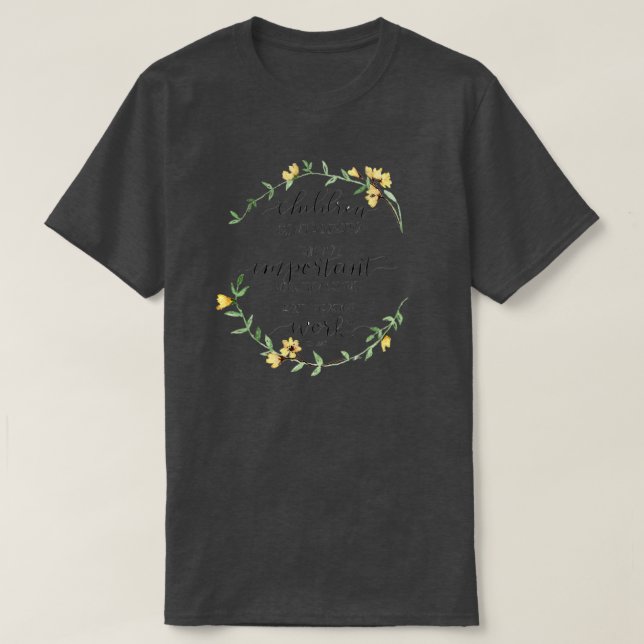 quotChildren Wichtig Workquot CS Lewis Quot T-Shirt (Design vorne)
