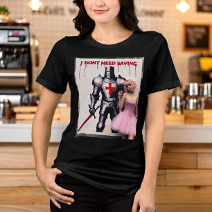 Quote Attitude Brave I brauche nicht Gerettet zu w Tri-Blend Shirt