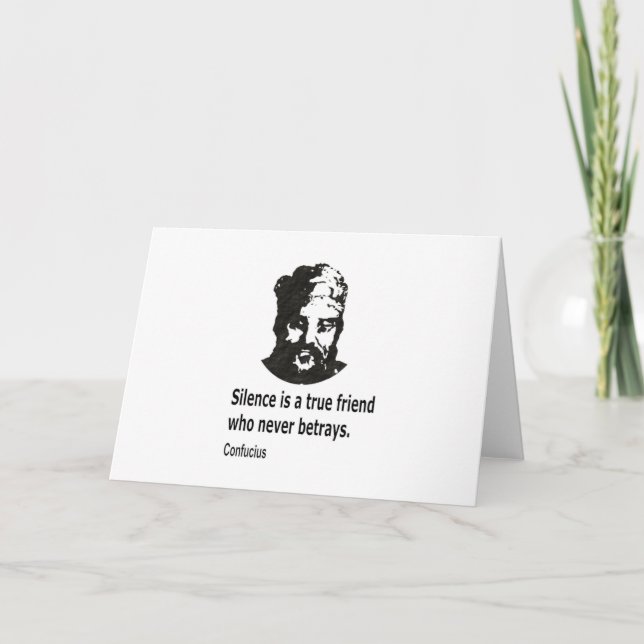 Quote By Konfucius Karte (Vorderseite)