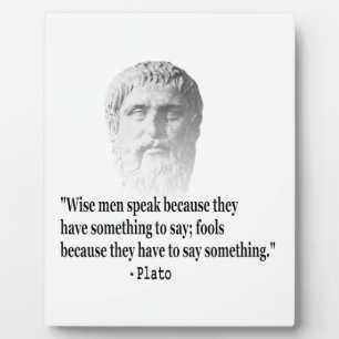 Quote By Plato Fotoplatte
