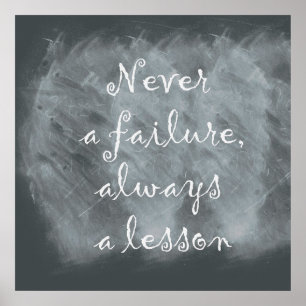 Quote on Chalkboard Poster