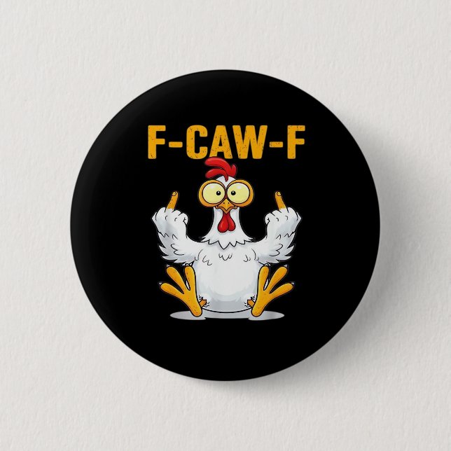 Quote Rooster Meme Classic Button (Vorderseite)