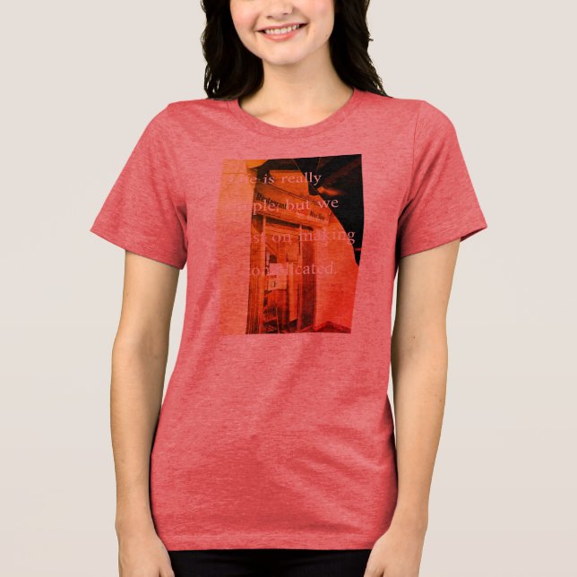 quote Tシャツ Tri-Blend Shirt (Vorderseite)