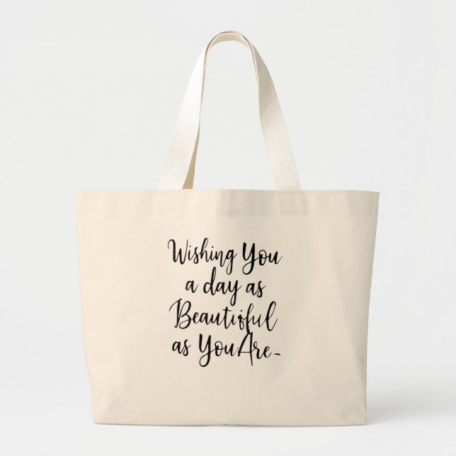 Quote Tee - Best gift for her  Jumbo Stoffbeutel (Vorne)