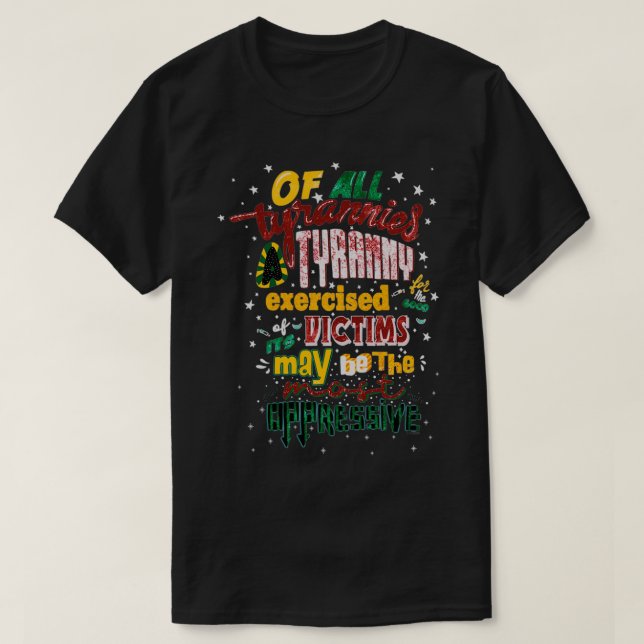 QUOTE TYRANE NACH C S LEWIS T-Shirt (Design vorne)