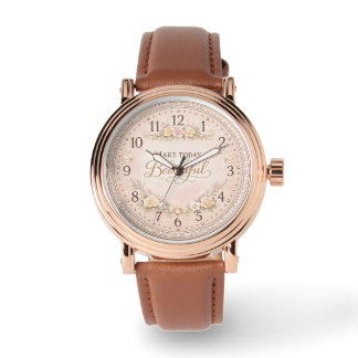 Quote Watch Design | Feminine Custom Timepiece Gif Armbanduhr