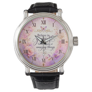 Quote Watch Design | Feminine Custom Timepiece Gif Armbanduhr