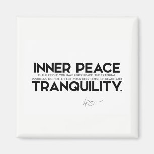 QUOTEN: Dalai Lama - Innerer Frieden ist der Schlü Magnet