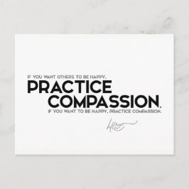 QUOTEN: Dalai Lama - Übe Mitgefühl Postkarte