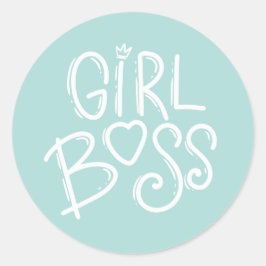 QUOTEN FÜR DIE LIEBE VON MIRL BOSS SELBST RUNDER AUFKLEBER