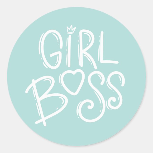 QUOTEN FÜR DIE LIEBE VON MIRL BOSS SELBST RUNDER AUFKLEBER (Vorderseite)