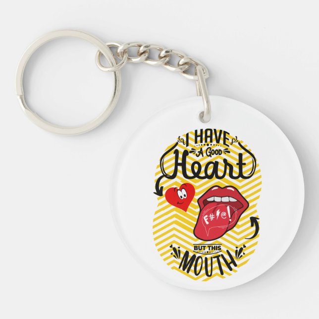 QUOTEN SARCASM SCHLÜSSELANHÄNGER (Vorderseite)