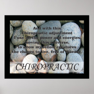 Quotes-Redewendungen für die Chiropraktik Poster