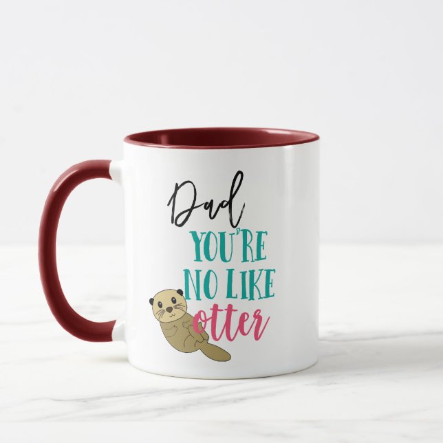 Quotes River Otter Animal Spaß des Vaters Tasse (Links)