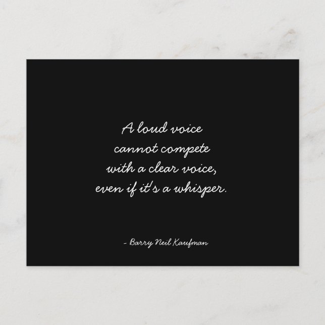 Quotierbare Postkarte - Inspiration (Vorderseite)