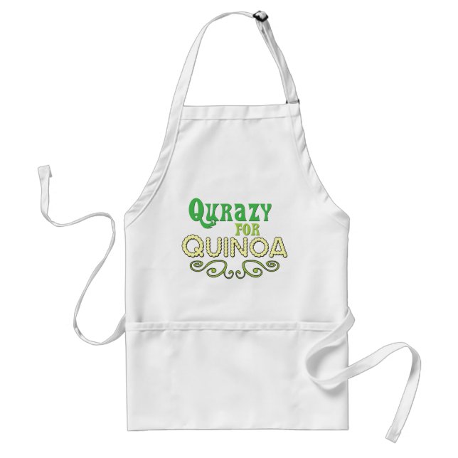 Qurazy for Quinoa © - Funny Quinoa Quote Schürze (Vorne)