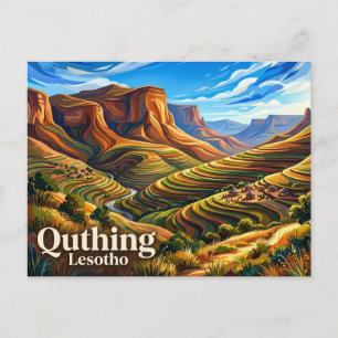 Quthing Lesotho Postkarte