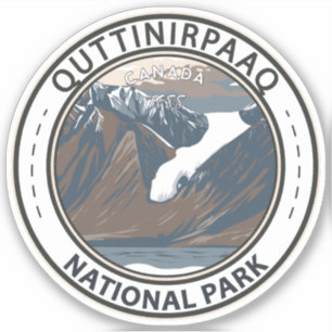 Quttinirpaq Nationalpark Canda Vintag Aufkleber