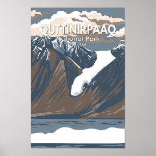 Quttinirpaq Nationalpark Canda Vintag Poster