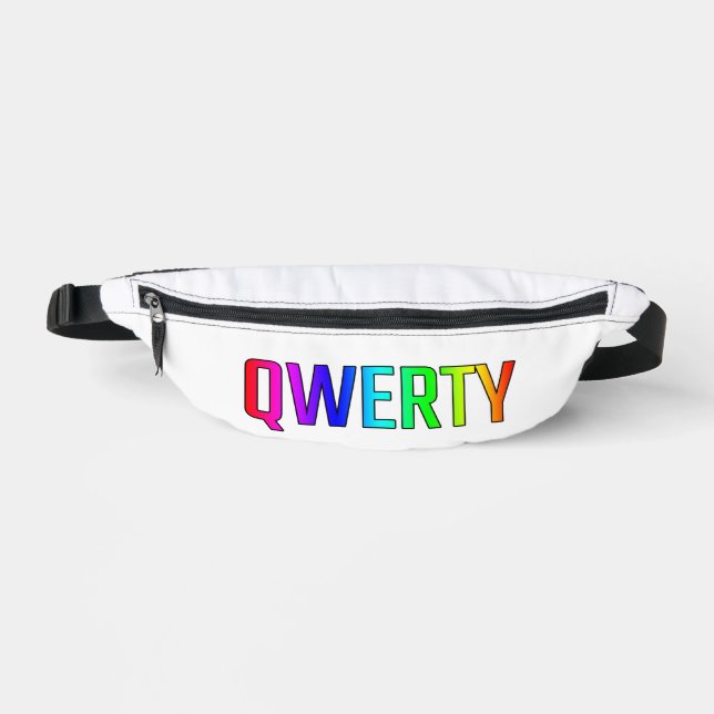 QWERTY BAUCHTASCHE (Vorderseite)