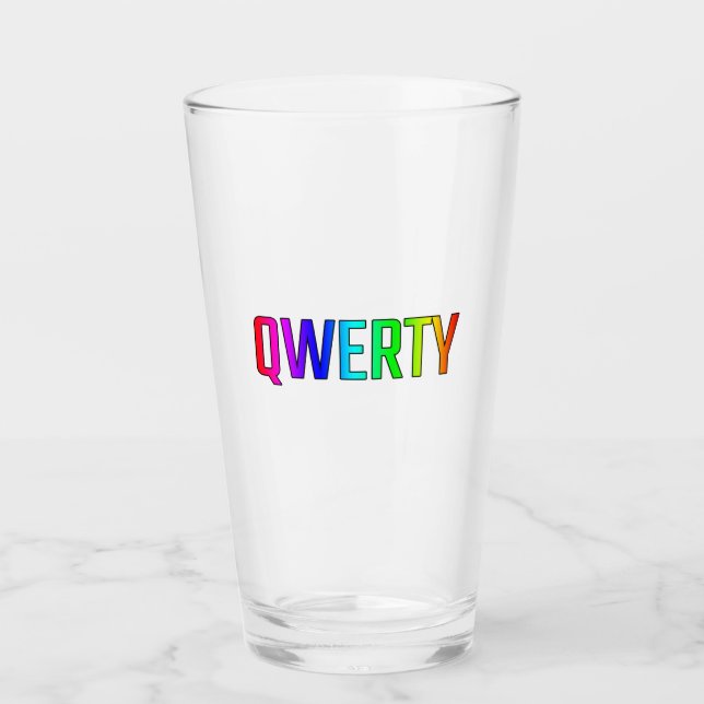 QWERTY GLAS (Vorderseite)
