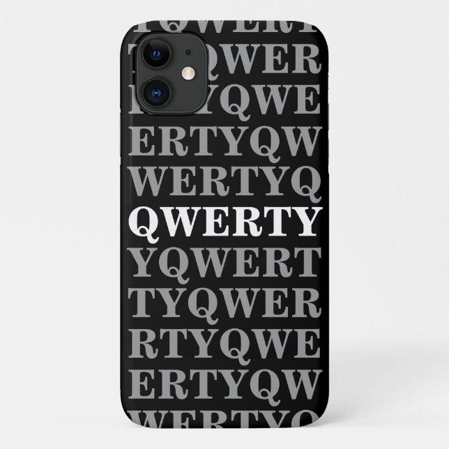 QWERTY iPhone 11 Fall Case-Mate iPhone Hülle (Rückseite)