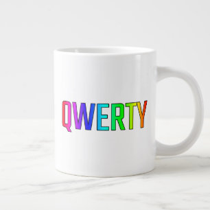 QWERTY Jumbo-Tasse