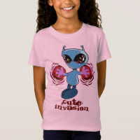 Qwiby: Niedlicher Invasion Kleinkind T - Shirt