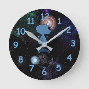 Qwiby's Sphere Rider Runde Wanduhr