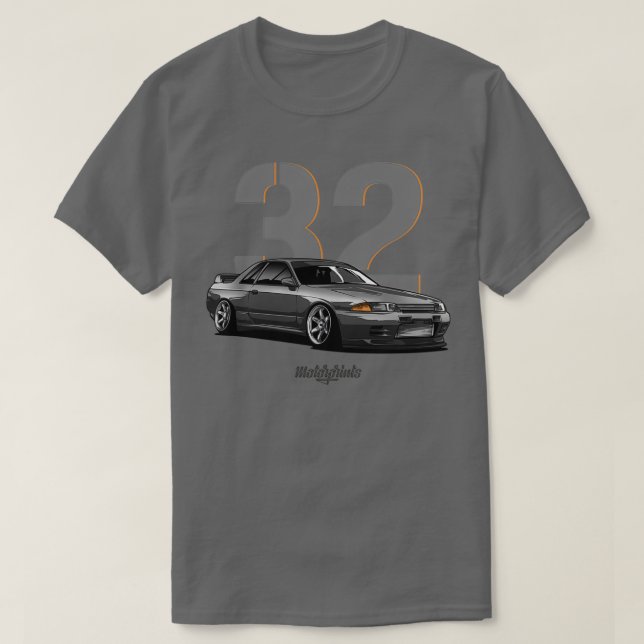 R32 GTR GrayTShirt T-Shirt (Design vorne)