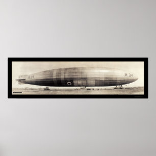 R34 Dirigible Blimp-Foto 1910 Poster