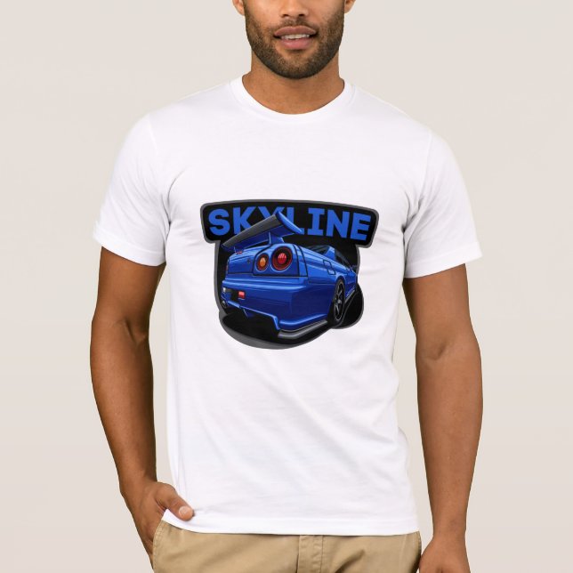 R34 Skyline GTR T-Shirt (Vorderseite)