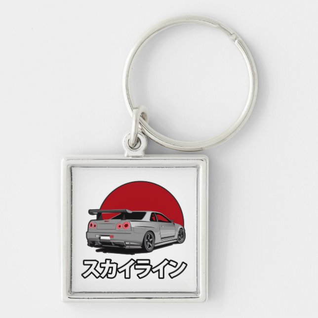 R34 skyline keychain schlüsselanhänger (Vorne)