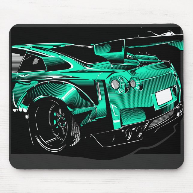 R35 GTR GREEN BEAST MOUSEPAD (Vorne)