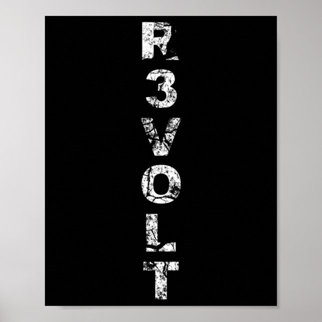 R3volt - Widerstehen - Rantiwork  Poster (Vorne)