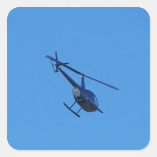 R44 Hubschrauber Quadratischer Aufkleber