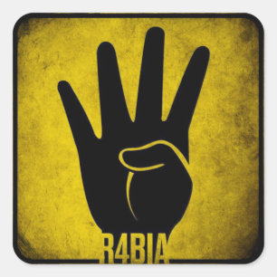 R4BIA QUADRATISCHER AUFKLEBER