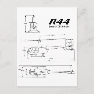 R-44 Robinson Postkarte