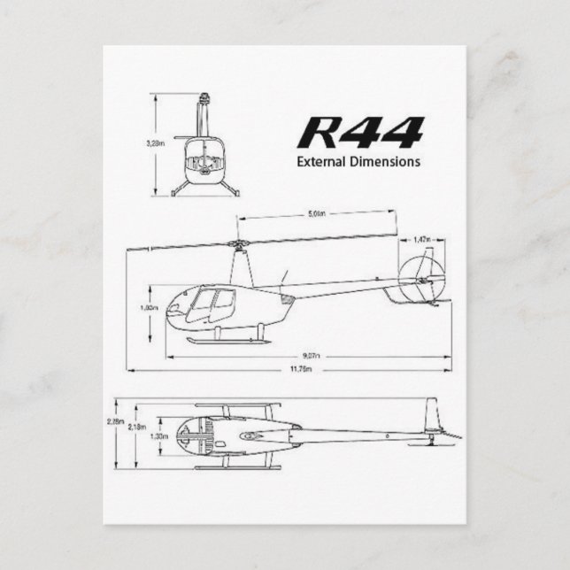 R-44 Robinson Postkarte (Vorderseite)